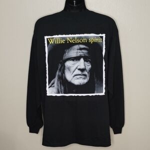 VTG 90s Willie Nelson Men's XL Band T-Shirt Pocket Tee USA Jenson NEW NWOT